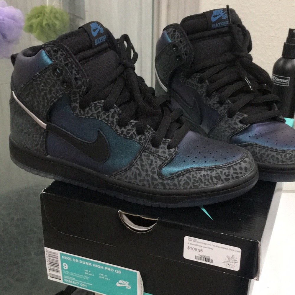 Nike Sb Dunk high Black Hornets